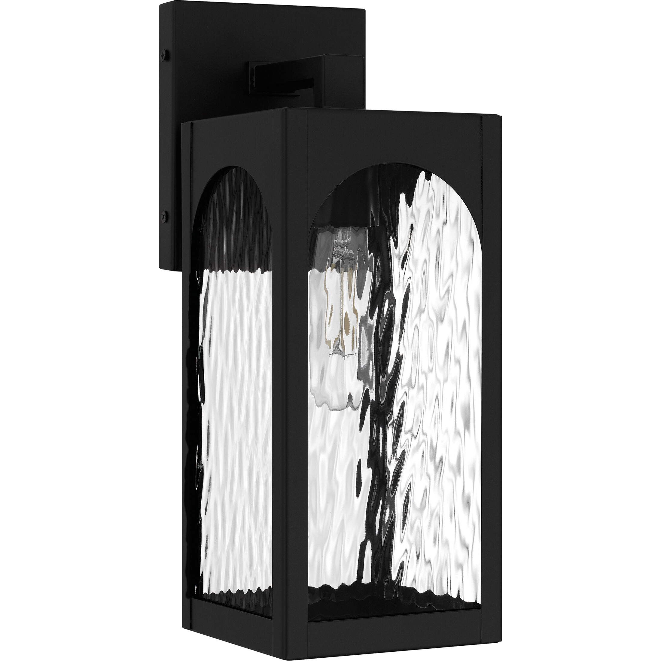 Dallington 1 Light 13.75 inch Matte Black Outdoor Wall Lantern, Small