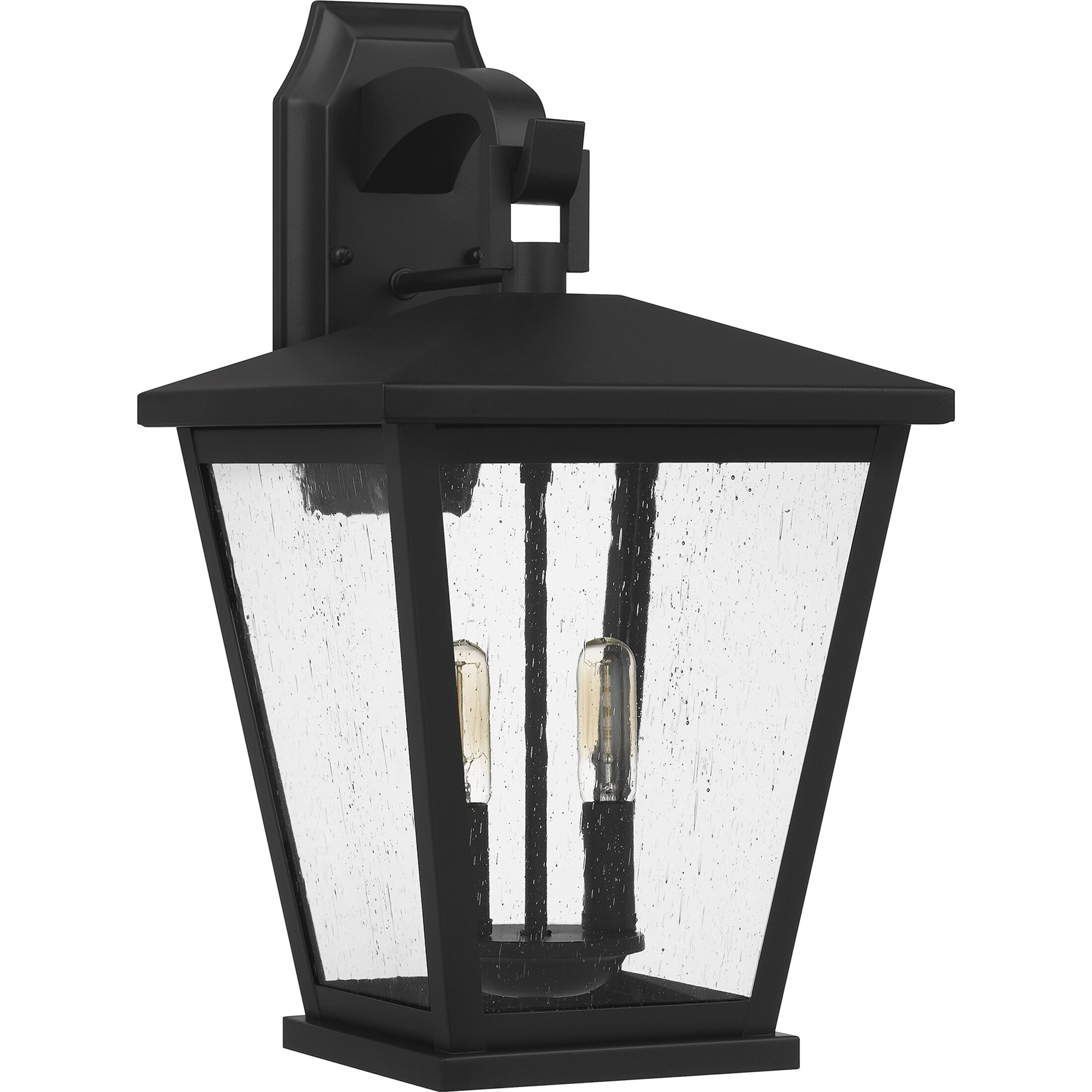 Joffrey 2 Light 19 inch Matte Black Outdoor Wall Lantern, Large