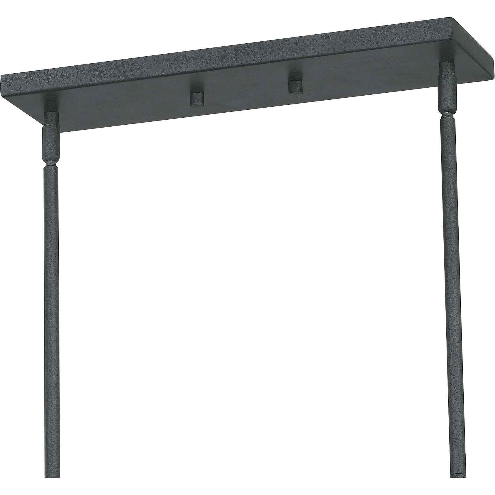 Lincoln 5 Light 40 inch Distressed Iron Linear Chandelier Ceiling Light