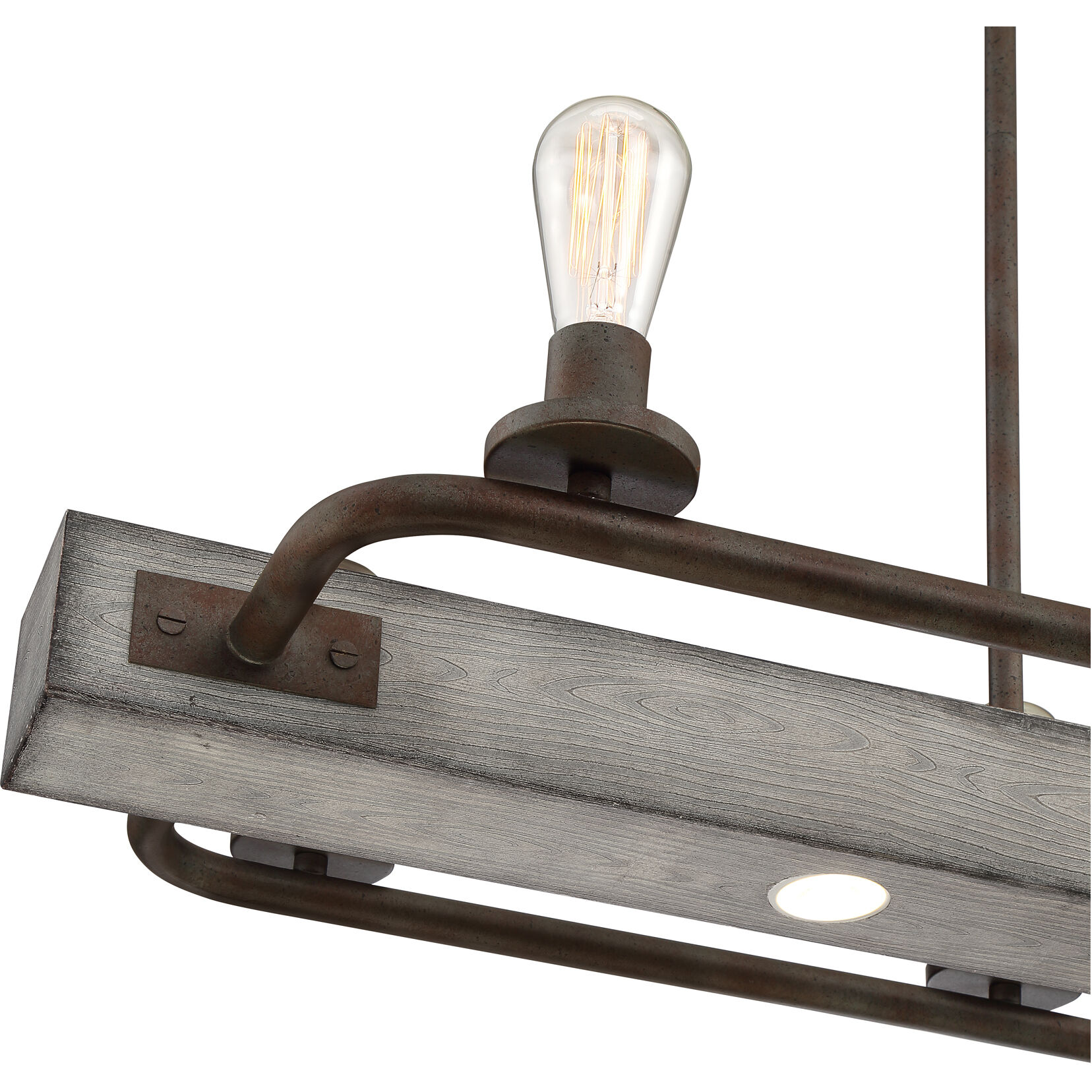 Melville 8 Light 42 inch Iron Gate Island Light Ceiling Light