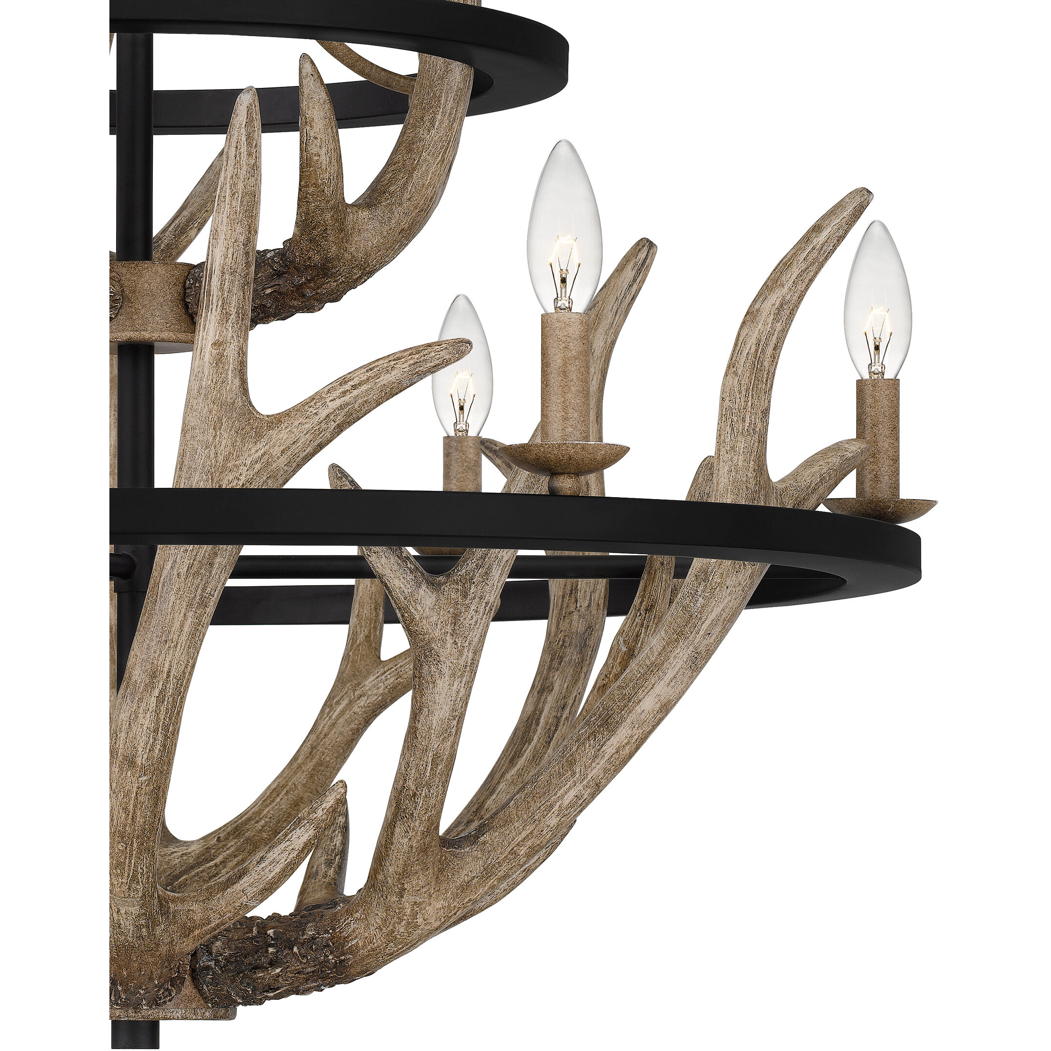 Journey 9 Light 32 inch Earth Black Chandelier Ceiling Light