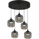Lenora 5 Light 22 inch Matte Black Pendant Ceiling Light