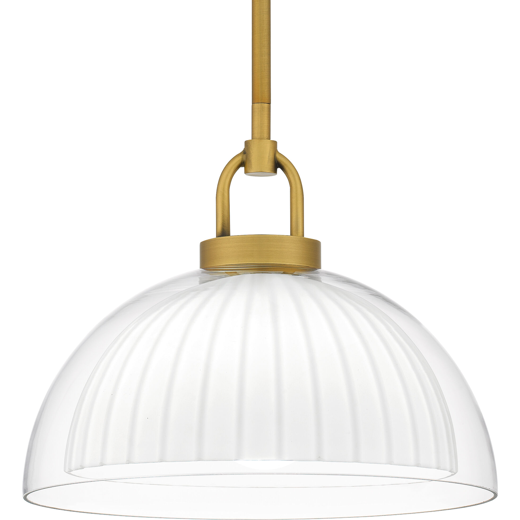 Jansen 1 Light 12 inch Brushed Gold Pendant Ceiling Light
