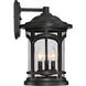Marblehead 3 Light 18 inch Mystic Black Outdoor Wall Lantern