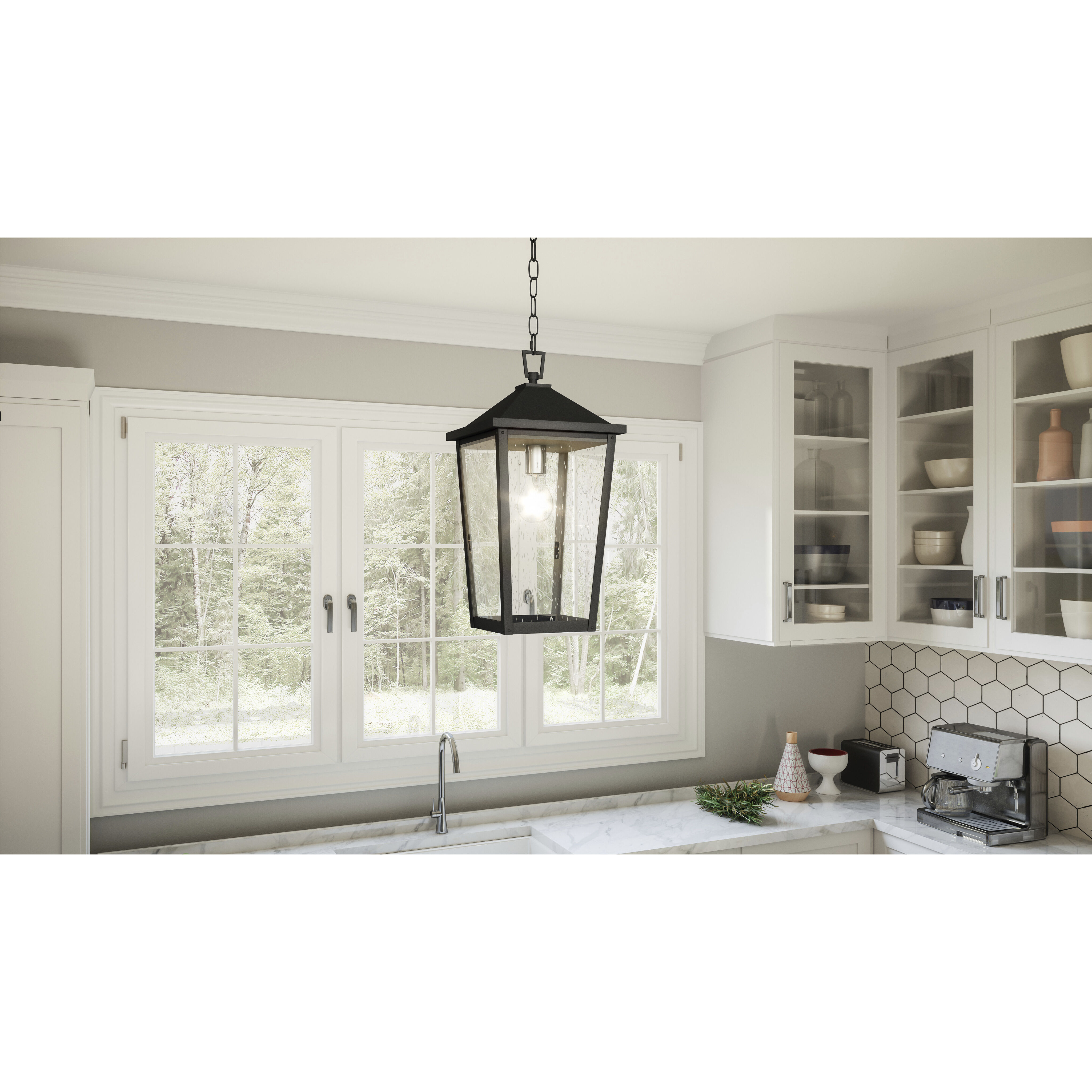 Stoneleigh 1 Light 9 inch Mottled Black Mini Pendant Ceiling Light