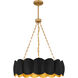 Santana 5 Light 24 inch Matte Black Pendant Ceiling Light, Large