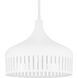Keagan 1 Light 14 inch Matte White Pendant Ceiling Light