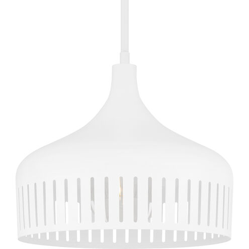 Keagan 1 Light 14 inch Matte White Pendant Ceiling Light