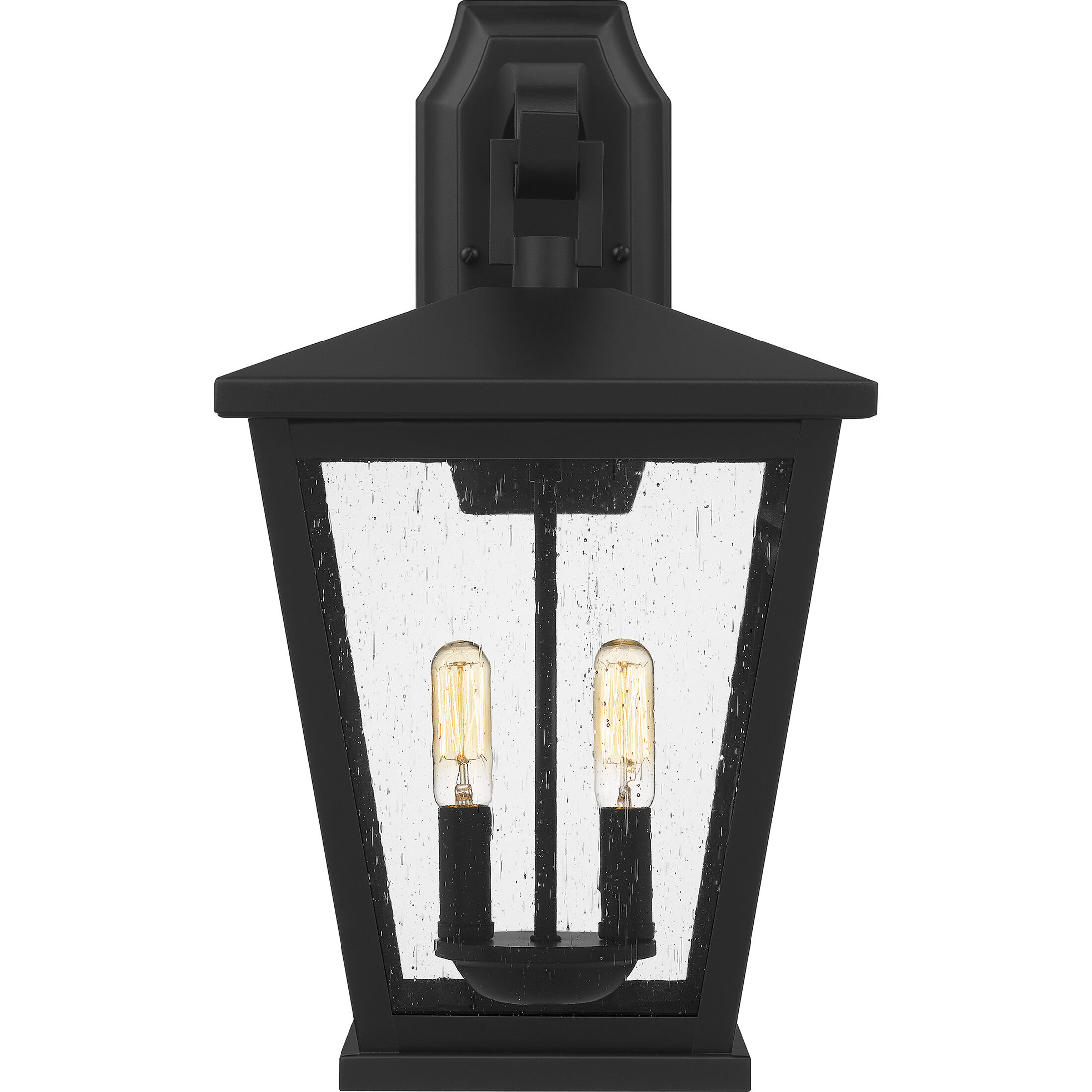 Joffrey 2 Light 19 inch Matte Black Outdoor Wall Lantern, Large