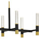 Davies 8 Light 44 inch Brushed Gold Island Light Ceiling Light
