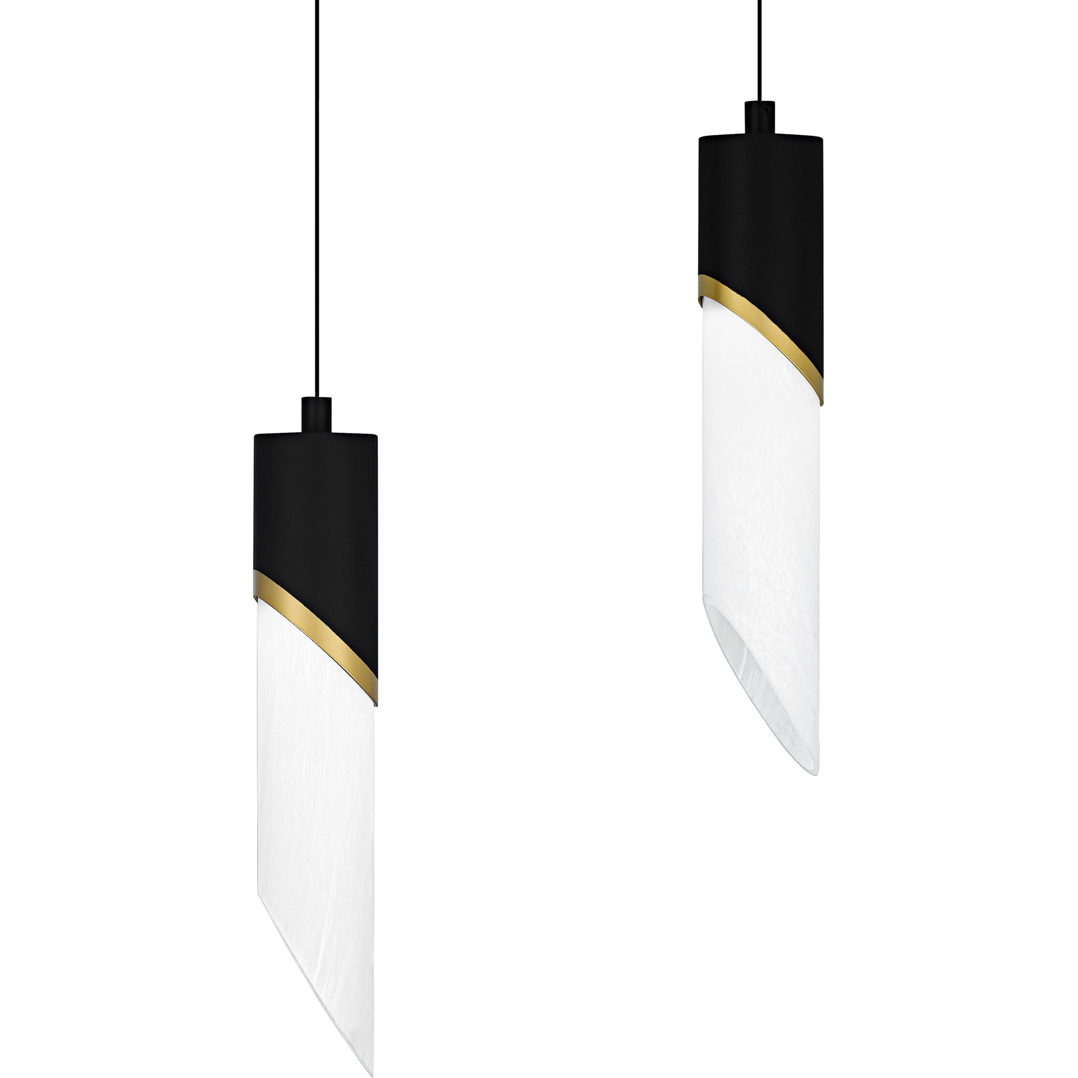 Alys LED 40 inch Matte Black Linear Chandelier Ceiling Light, Medium