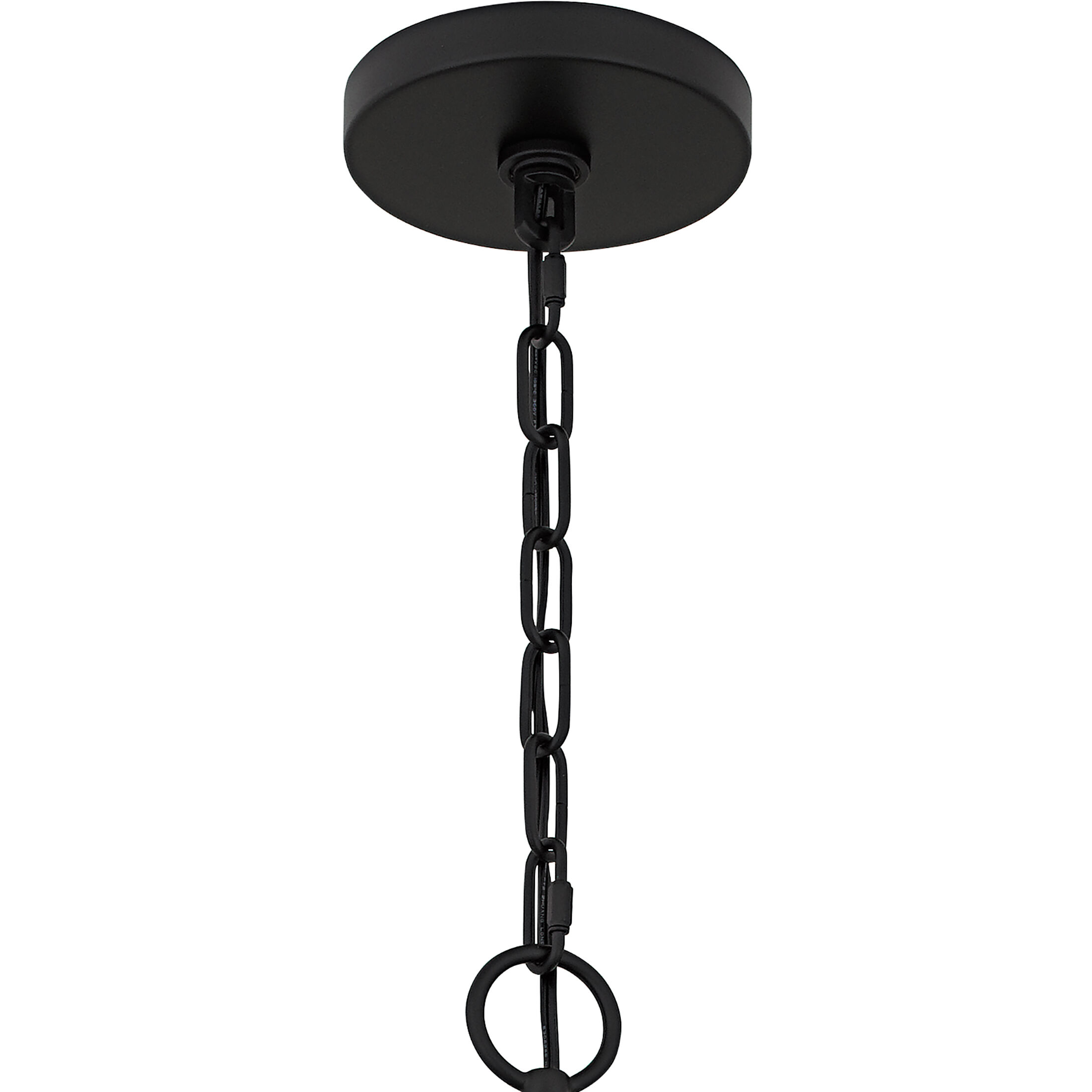 Lockery 8 Light 40 inch Matte Black Chandelier Ceiling Light