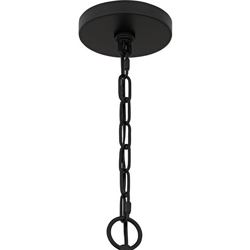 Lockery 8 Light 40 inch Matte Black Chandelier Ceiling Light