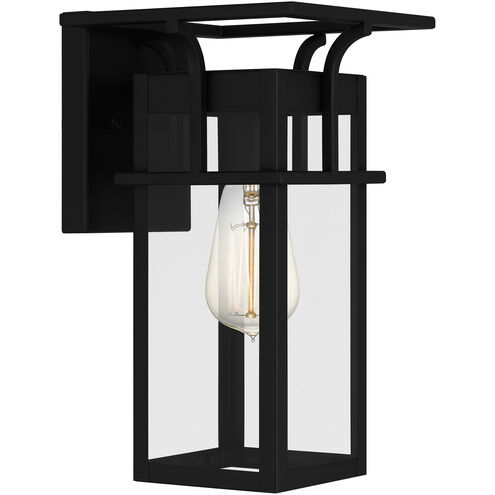 Markley 1 Light 12 inch Earth Black Outdoor Wall Lantern