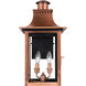 Chalmers 2 Light 21 inch Aged Copper Outdoor Wall Lantern