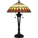 Sevilla 23.5 inch 75.00 watt Matte Black Table Lamp Portable Light, Tiffany