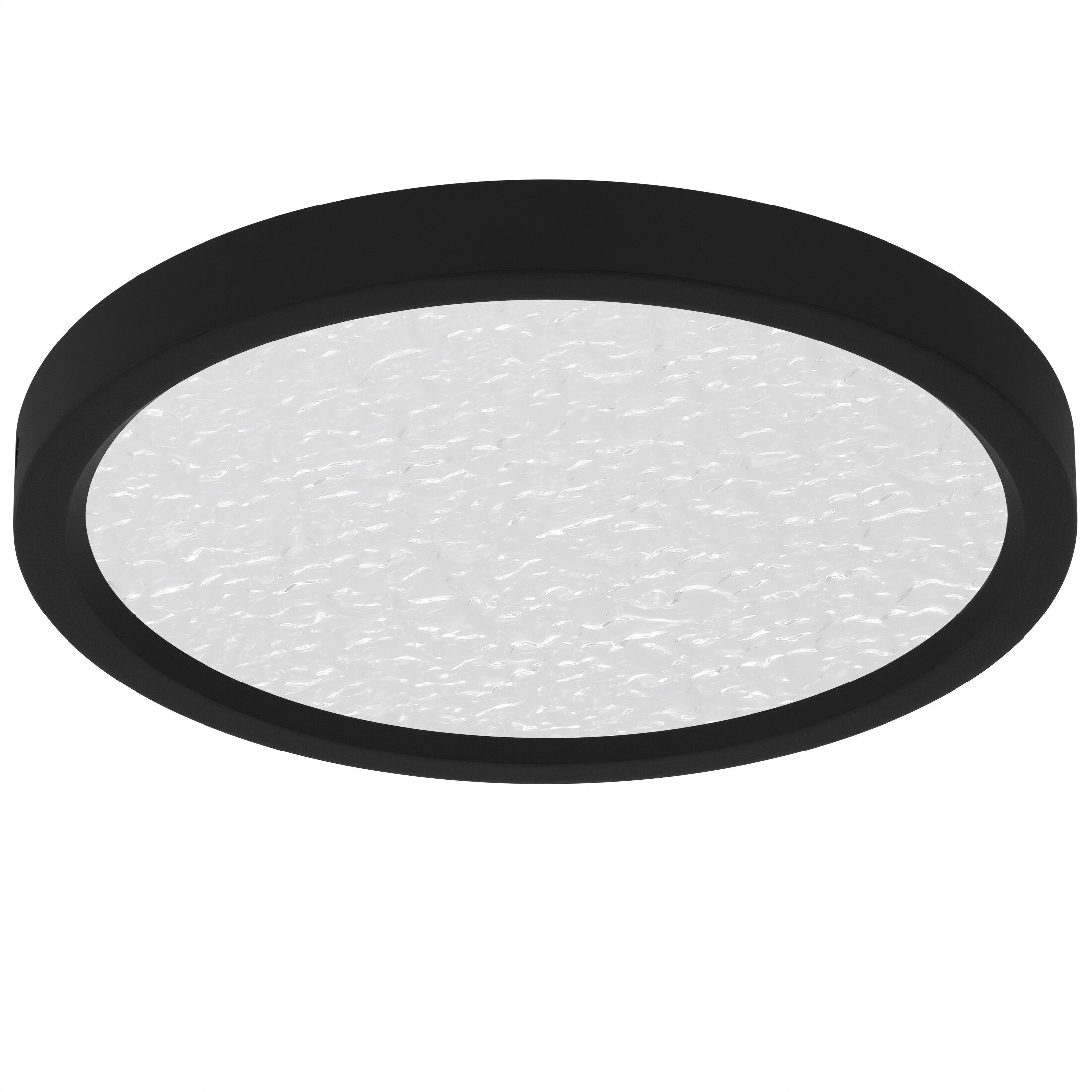 Outskirts LED 11 inch Earth Black Flush Mount Ceiling Light, Small