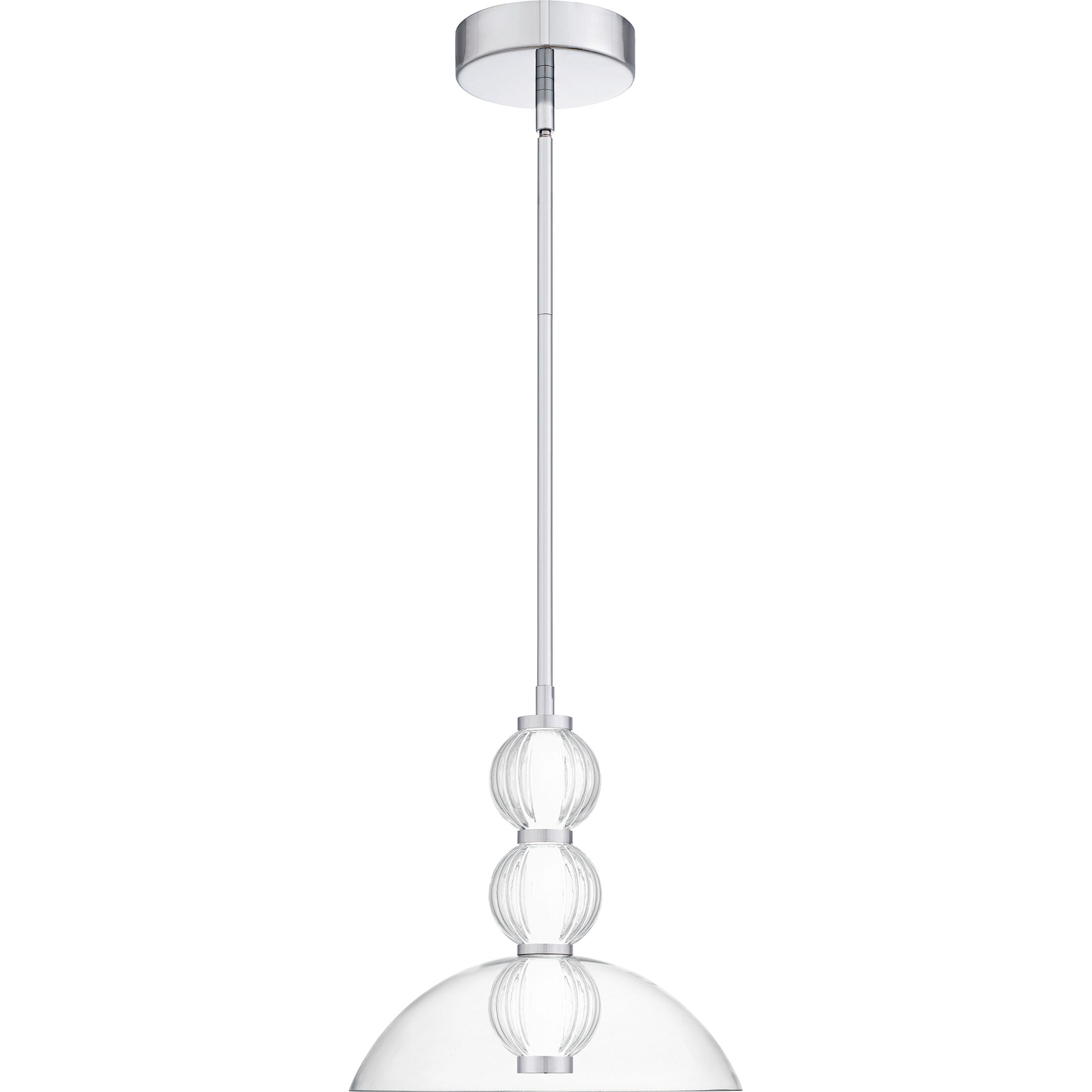 Elway LED 12 inch Polished Chrome Pendant Ceiling Light
