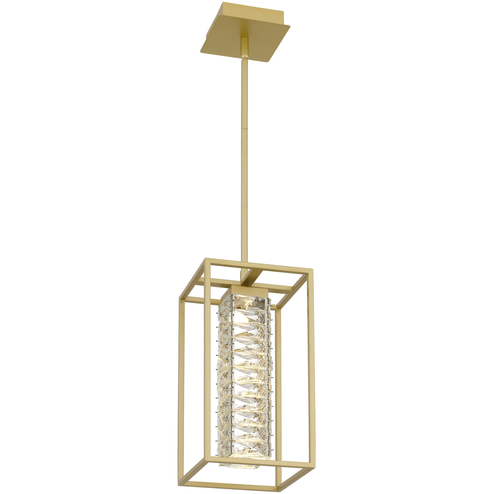 Dazzle LED 8 inch Soft Gold Mini Pendant Ceiling Light
