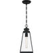 Paxton 1 Light 7 inch Matte Black Outdoor Hanging Lantern