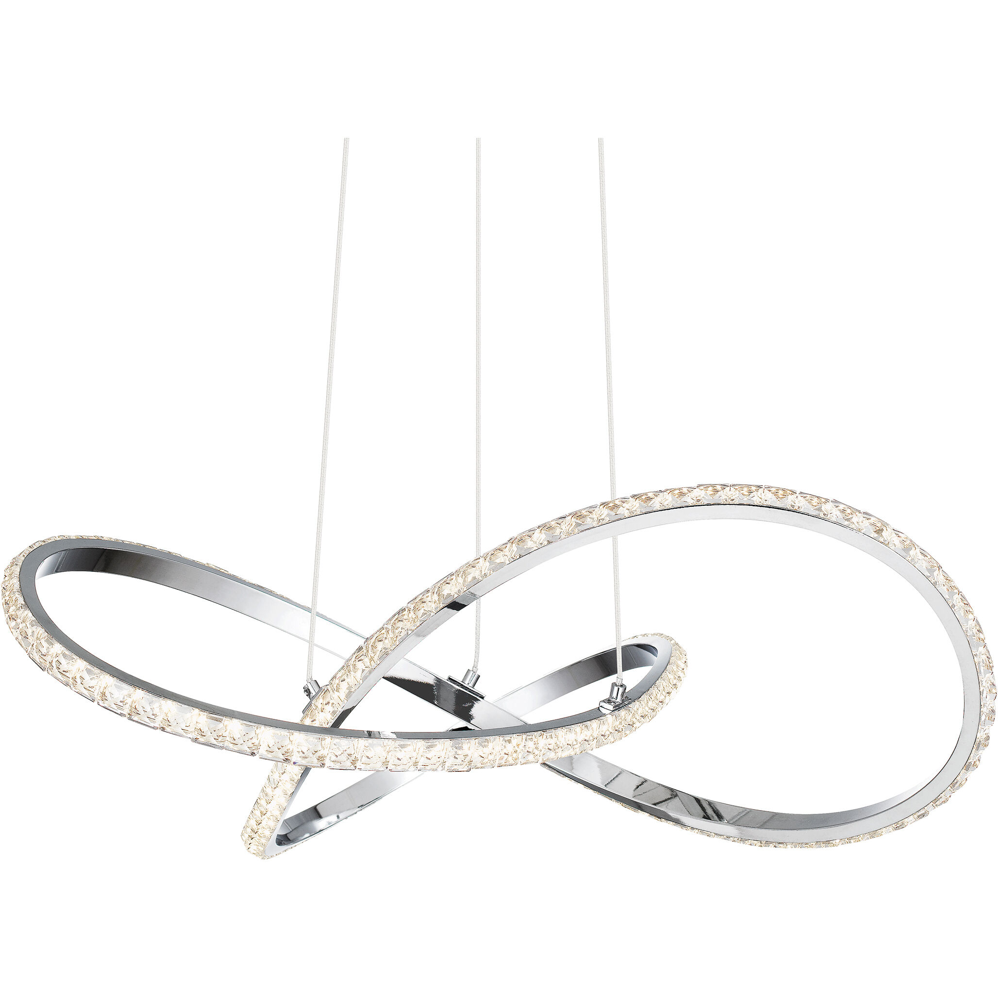 Rumi 19 inch Polished Chrome Pendant Ceiling Light