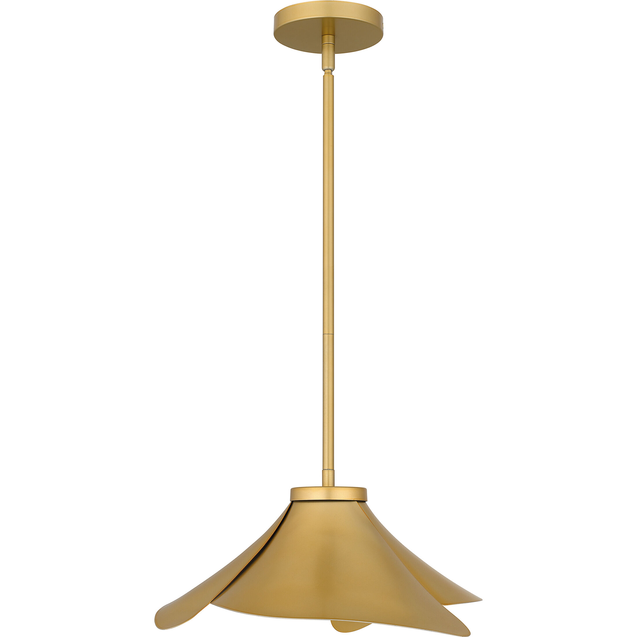 Wisp 1 Light 14.5 inch Light Gold Pendant Ceiling Light