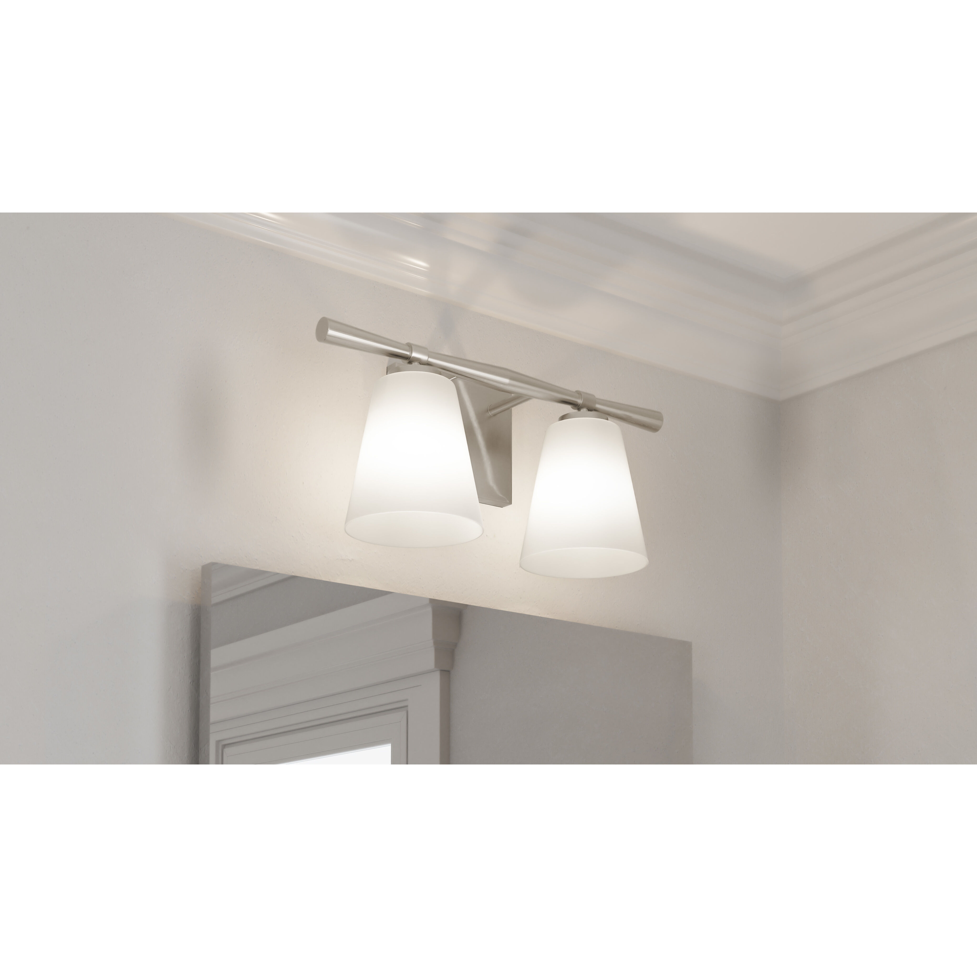 lilibeth Quoizel BID8616BN Brindley 2 Light 16 inch Brushed Nickel