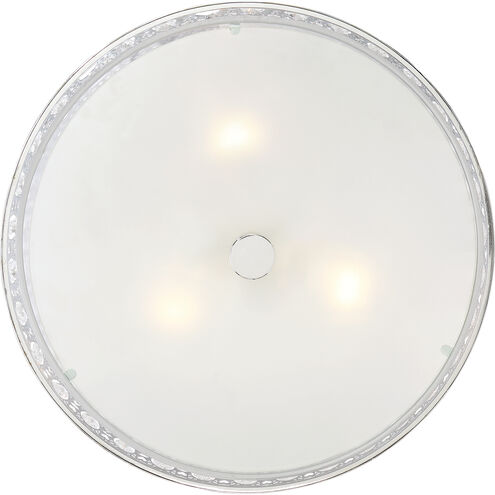 Verity 3 Light 15 inch Polished Chrome Semi-Flush Mount Ceiling Light