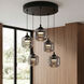 Lenora 5 Light 22 inch Matte Black Pendant Ceiling Light