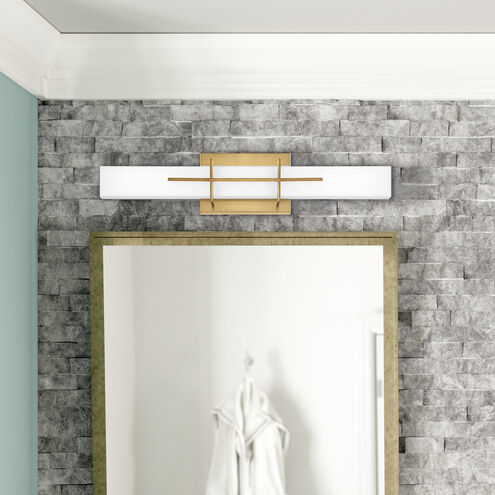 Gemini LED 28 inch Aged Brass Bath Light Wall Light
