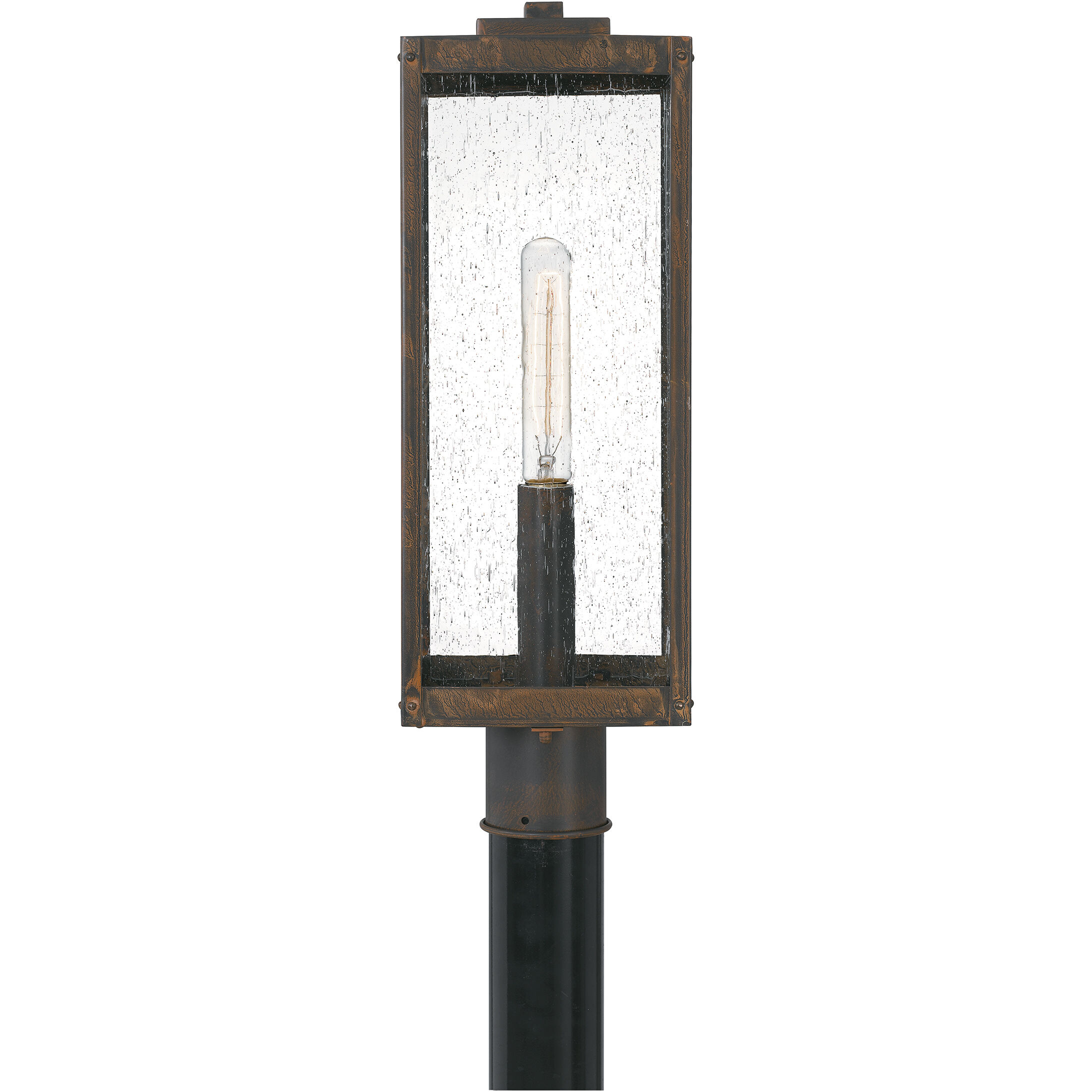 Westover 1 Light 21 inch Industrial Bronze Outdoor Post Lantern