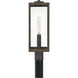 Westover 1 Light 21 inch Industrial Bronze Outdoor Post Lantern