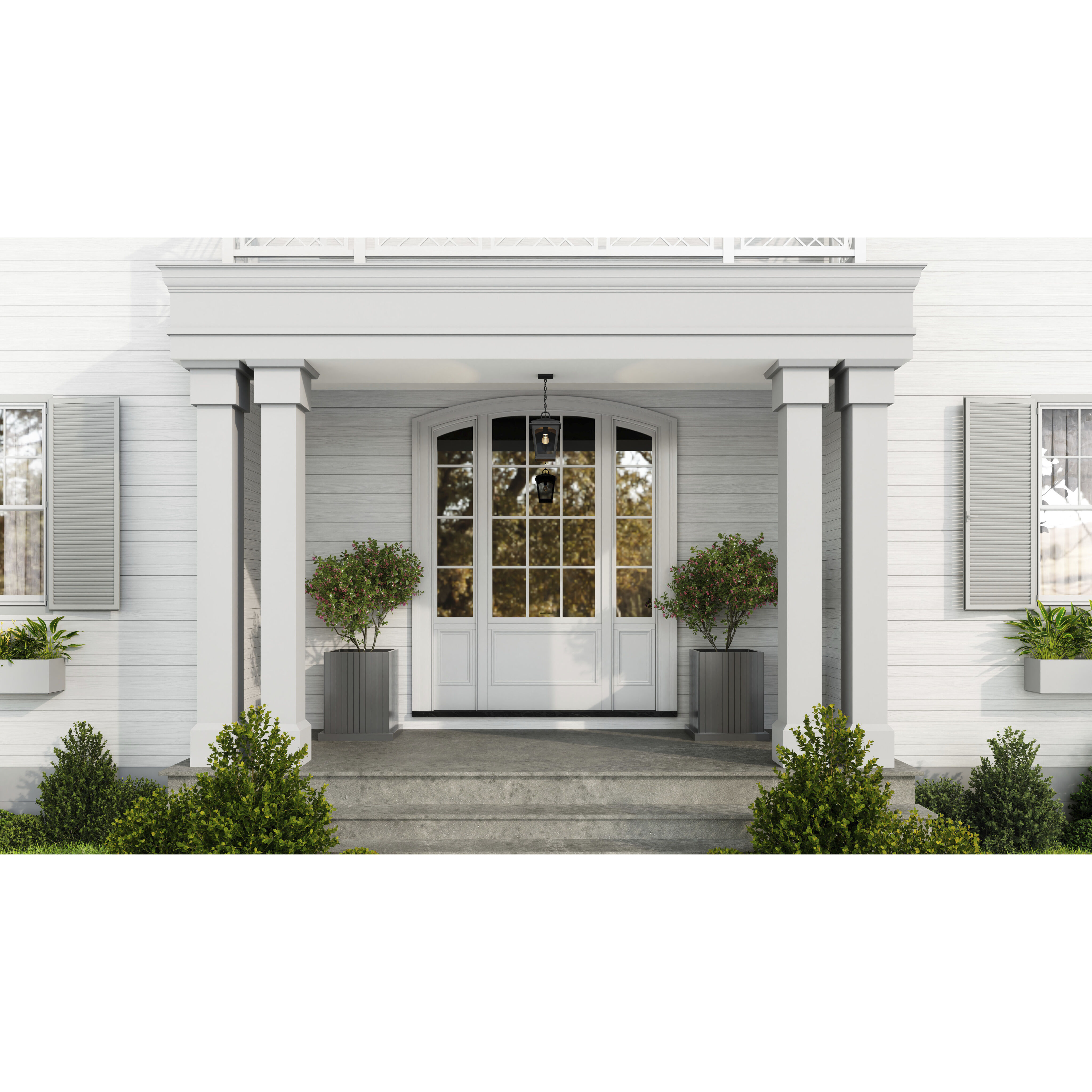 Huck 1 Light 10 inch Earth Black Outdoor Hanging Lantern, Large