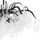 Maple 6 Light 29 inch Earth Black Semi-Flush Mount Ceiling Light, Extra Large