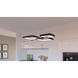 Elvive LED 22 inch Matte Black Pendant Ceiling Light