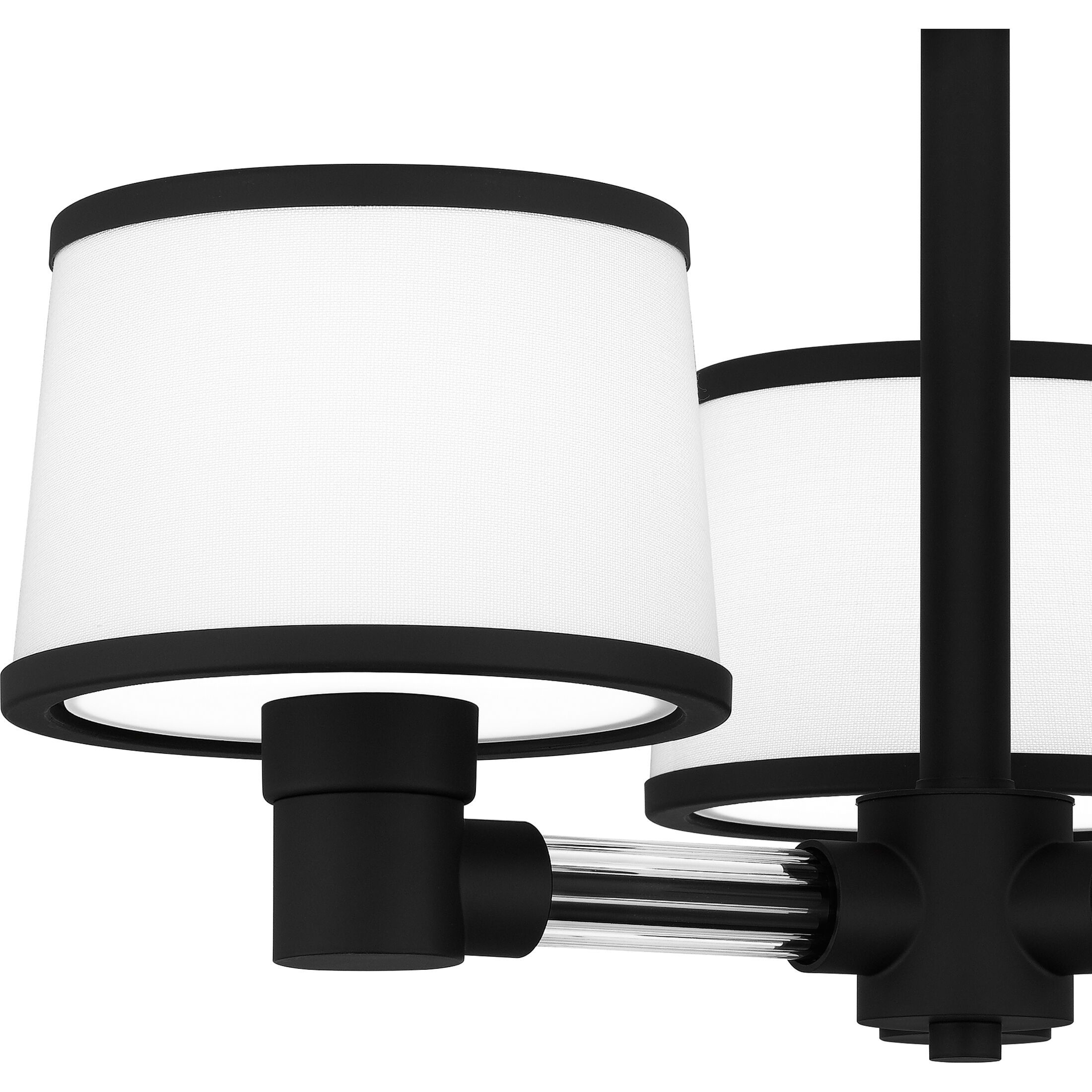 Kylen 3 Light 22 inch Matte Black Semi-Flush Mount Ceiling Light