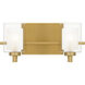 Kolt 2 Light 13 inch Brushed Gold Bath Light Wall Light, Medium