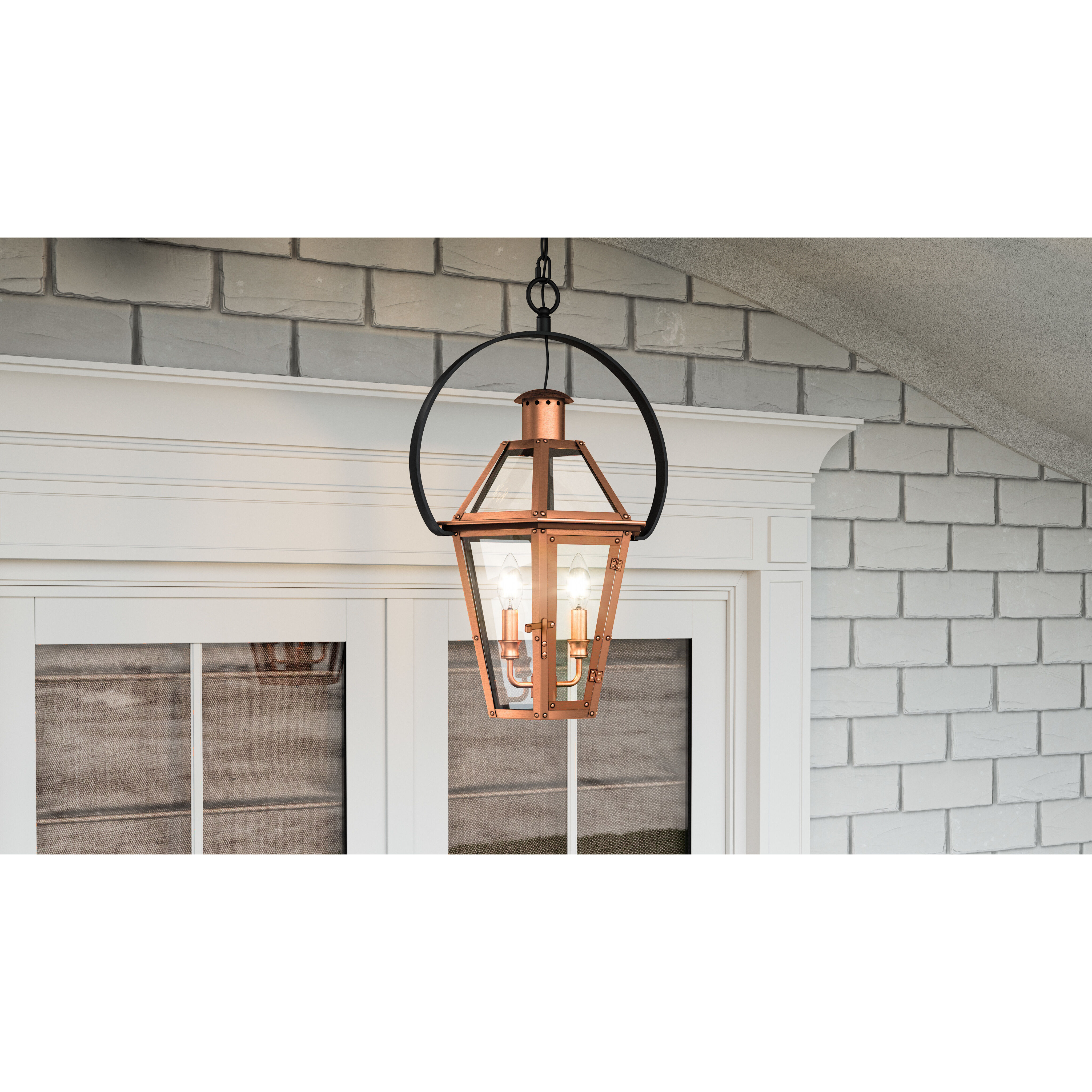 Quoizel BURD1916AC Burdett 2 Light 16 inch Aged Copper