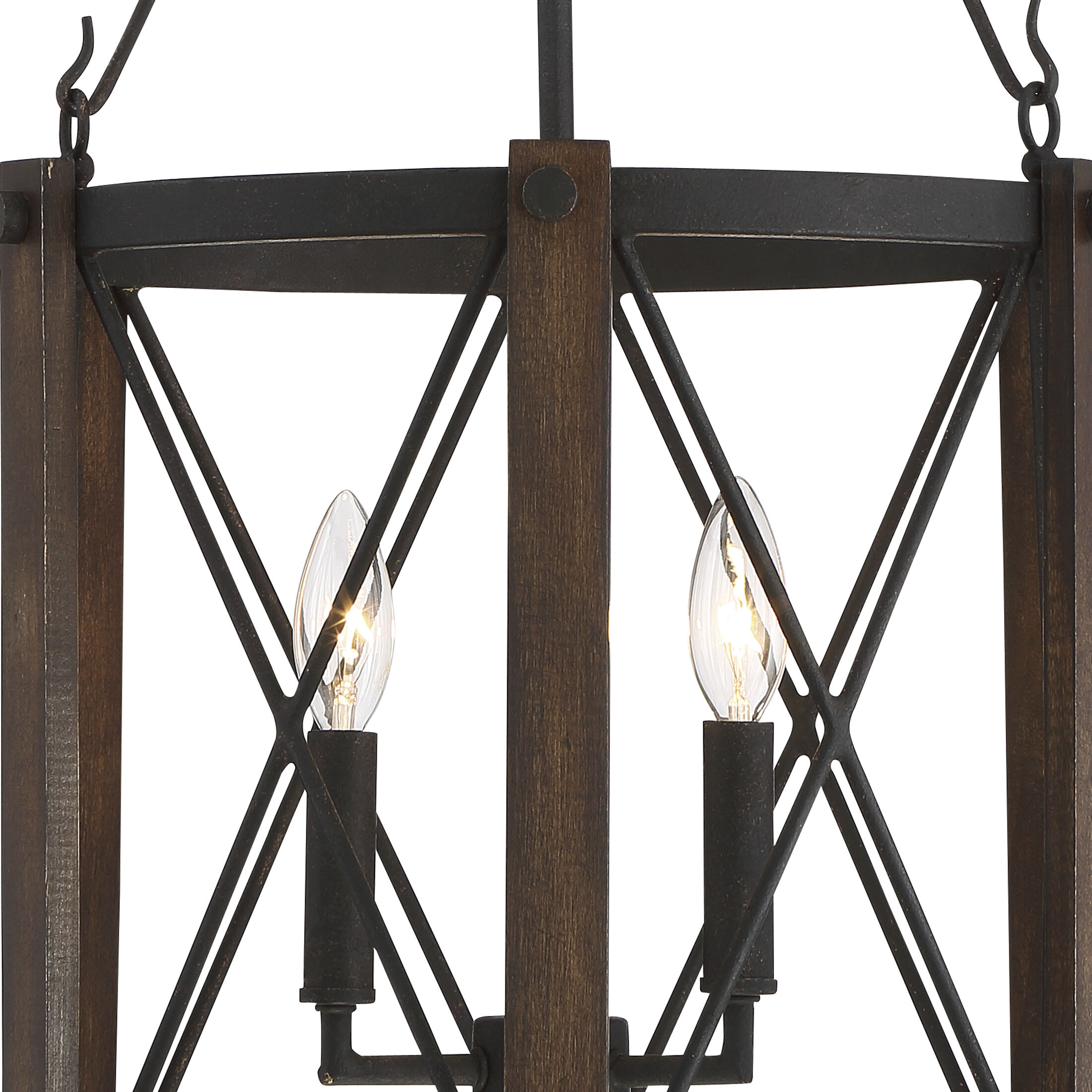 Quoizel BRO5203MK Baron 3 Light 15 inch Marcado Black Foyer
