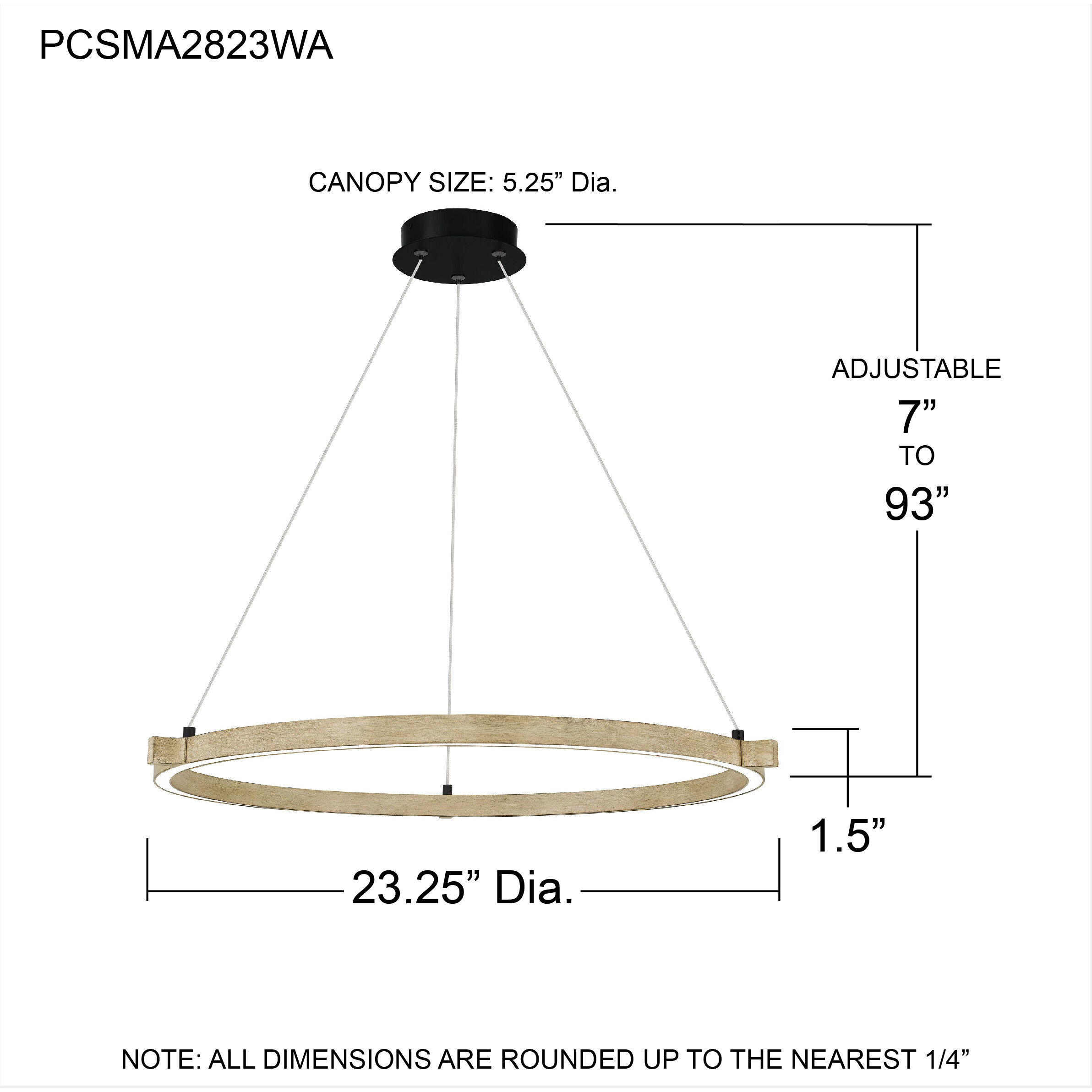 Soma 23.25 inch Whitewashed Walnut Pendant Ceiling Light