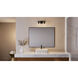 Celina 2 Light 16 inch Matte Black Bath Light Wall Light, Medium