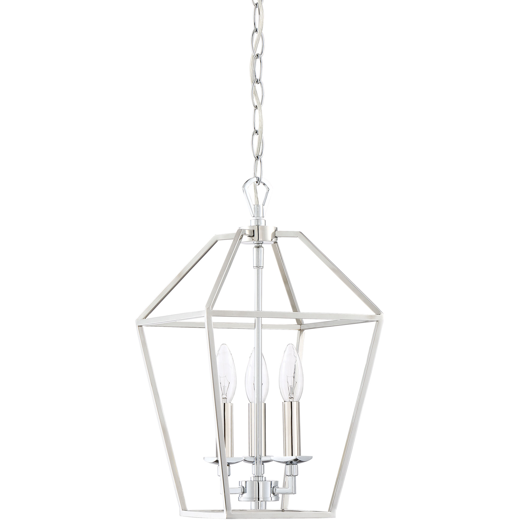 Aviary 3 Light 10 inch Polished Nickel Foyer Pendant Ceiling Light