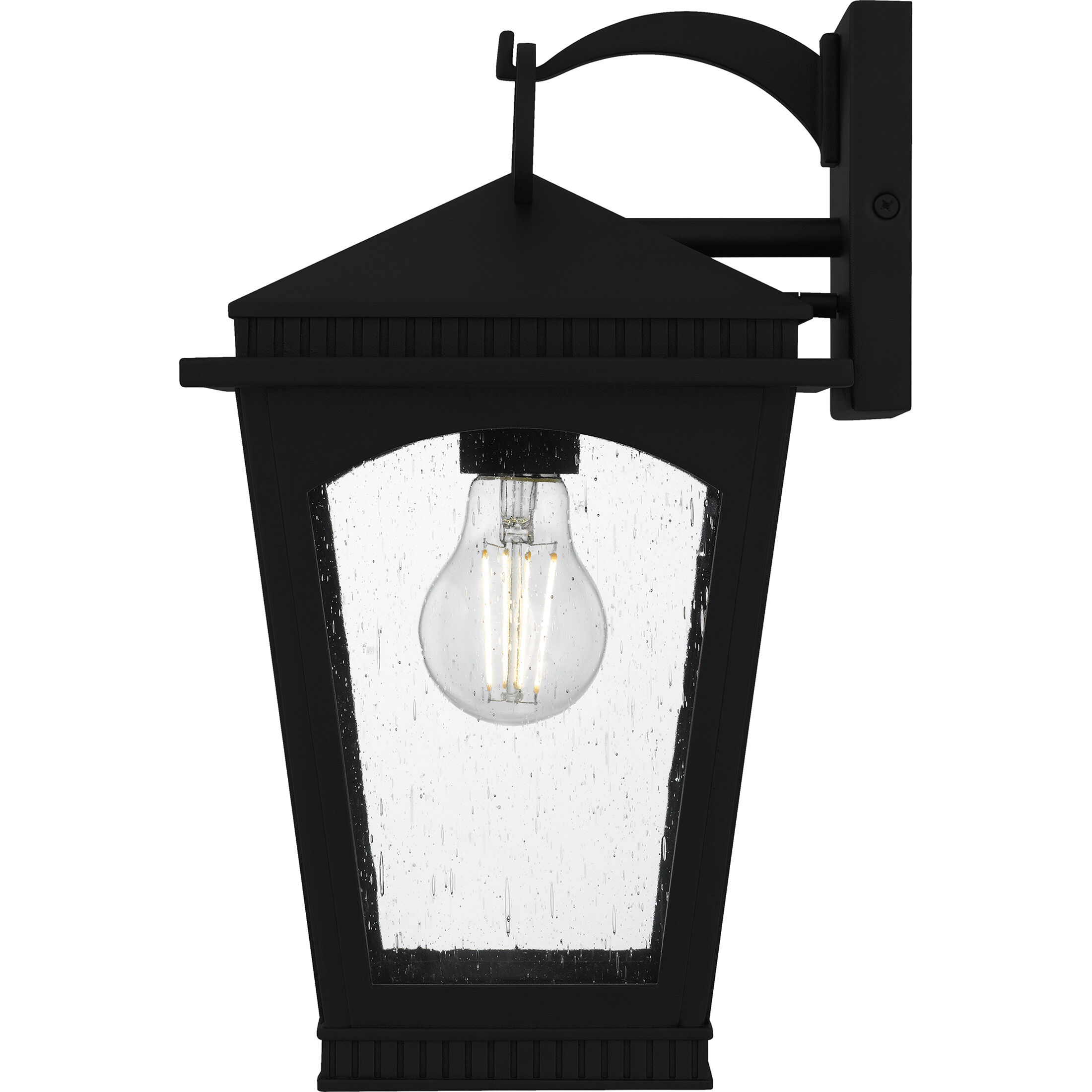 Huck 1 Light 13.25 inch Earth Black Outdoor Wall Lantern, Medium