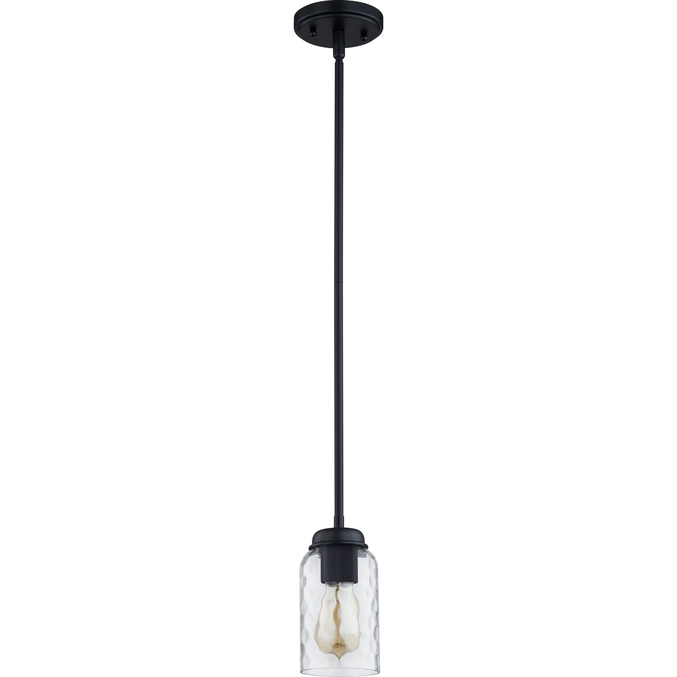 Blanche 1 Light 4 inch Matte Black Mini Pendant Ceiling Light
