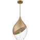 Drover 1 Light 12 inch Bronze Gold Pendant Ceiling Light