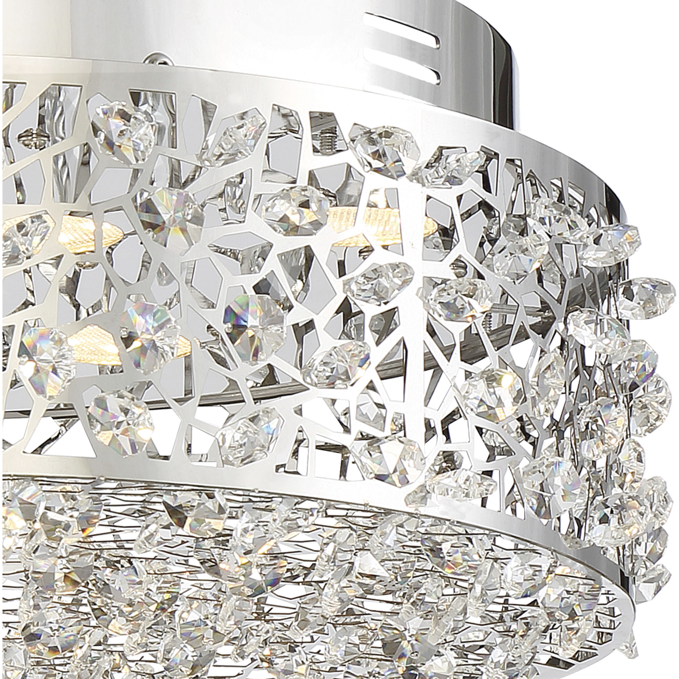 Chrome flush ceiling light on sale