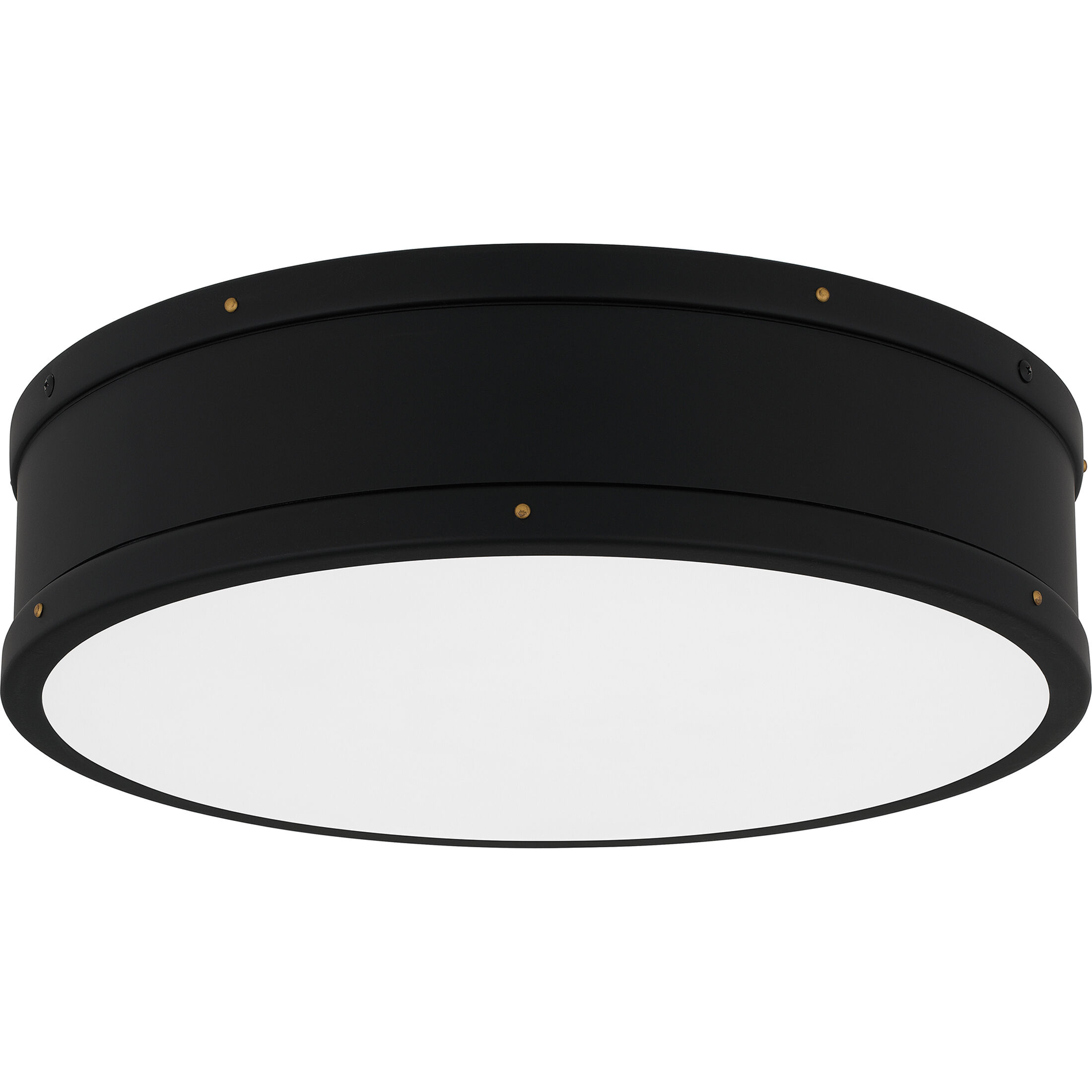 Ahoy LED 16 inch Matte Black Flush Mount Ceiling Light, Medium