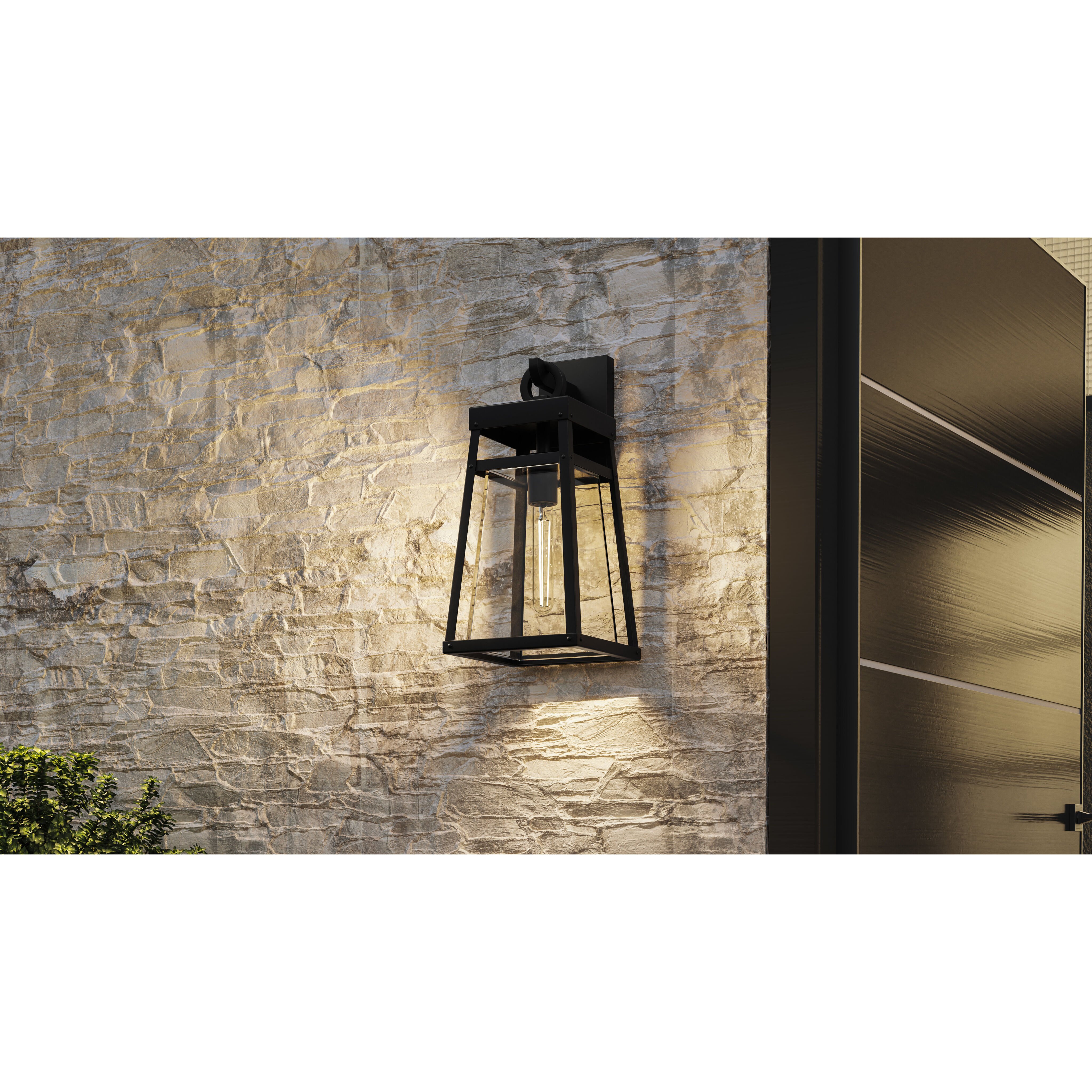 Quoizel GFY8408MBK Godfrey 1 Light 17 inch Matte Black