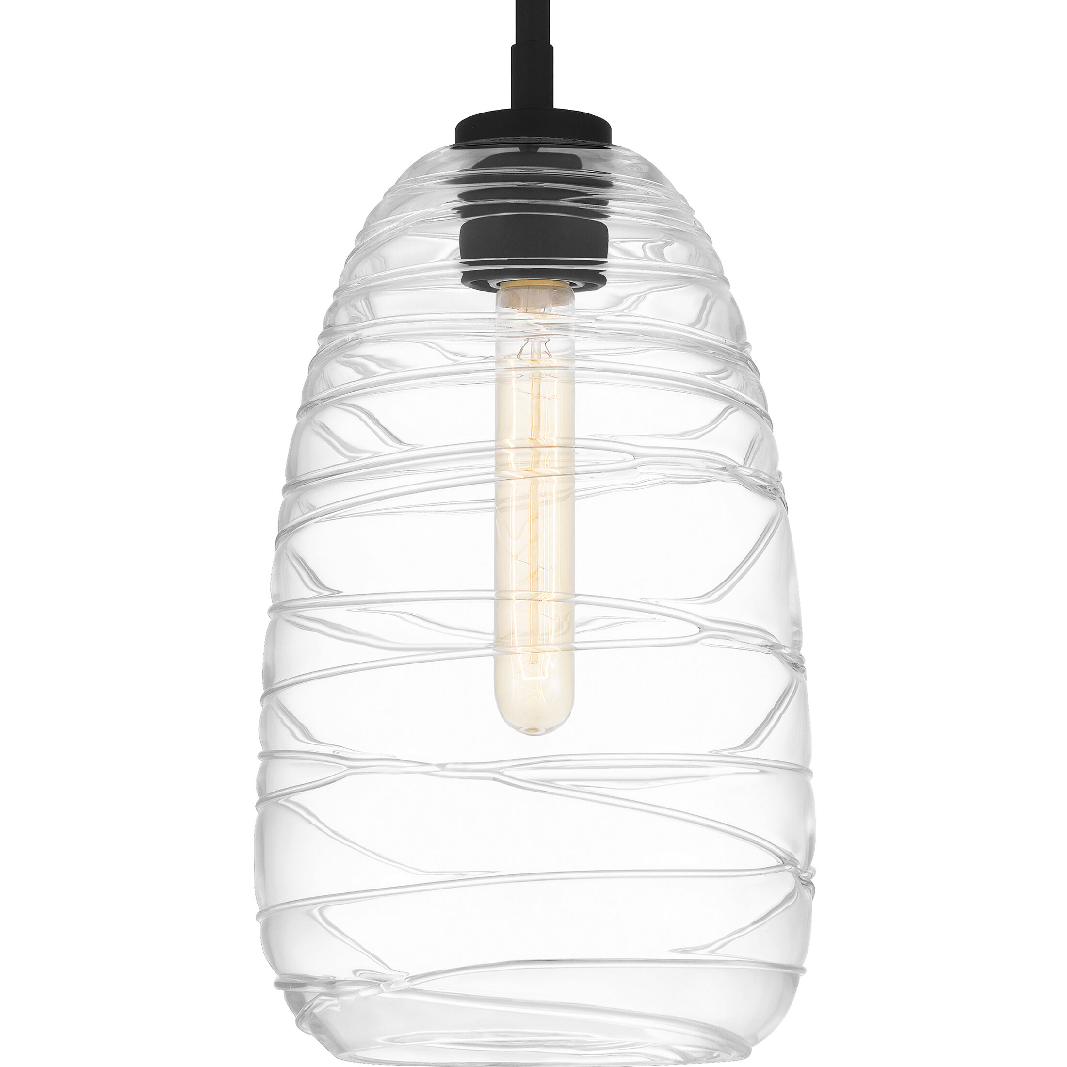 Asher 1 Light 8 inch Matte Black Mini Pendant Ceiling Light