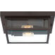 Westover 2 Light 12 inch Western Bronze Outdoor Flush Mount
